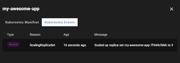 Events View