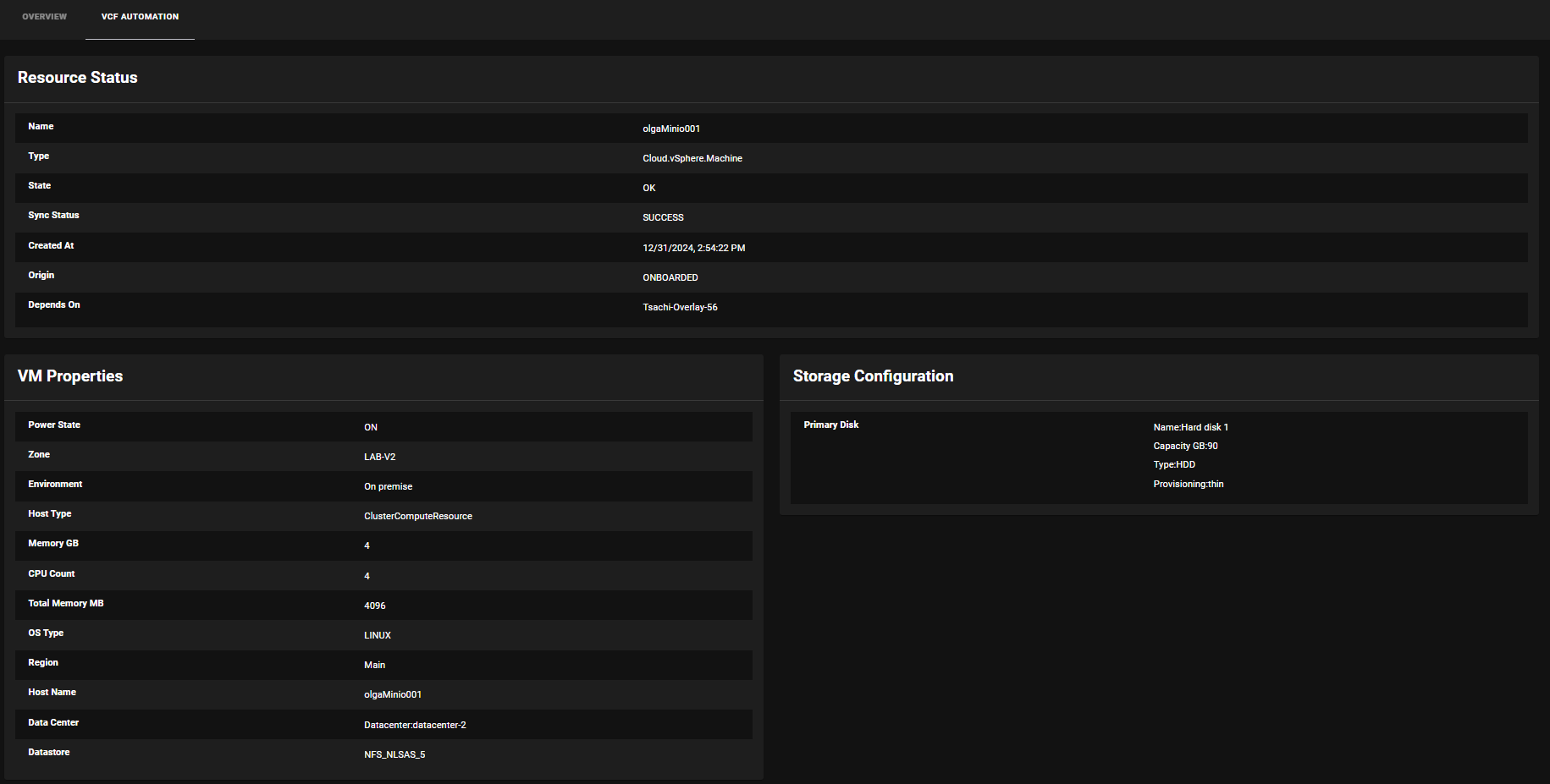 vSphere VM Details 1